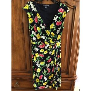 Colorful Floral Cocktail Dress